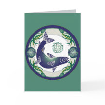 サーモンピンクの挨拶状