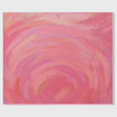 サーモンピンクスワール ラッピングペーパー (フラット)