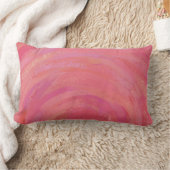 サーモンピンクスワール ランバークッション (ブランケット)