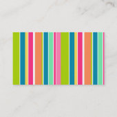 サーモンピンク及びSeafoamの緑; ニューヨーク 名刺 (裏面)