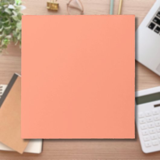 サーモンピンク無地の色 |トレンディー色 ノートパッド