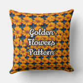 サーモンピンク花柄 クッション (裏面)