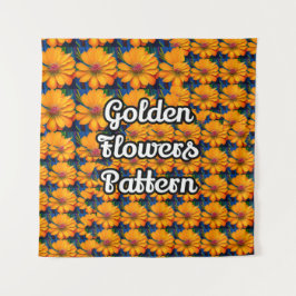 サーモンピンク花柄 タペストリー