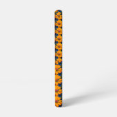 サーモンピンク花柄 SAMSUNG GALAXYケース (左側面)