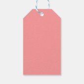 サーモンピンク誕生日ギフトラベル ギフトタグ (裏面)