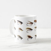 サーモンピンク飛びます コーヒーマグカップ (正面左)