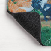 サーモンファボレル鶏/アミッシュ乳母車 マウスパッド (コーナー)