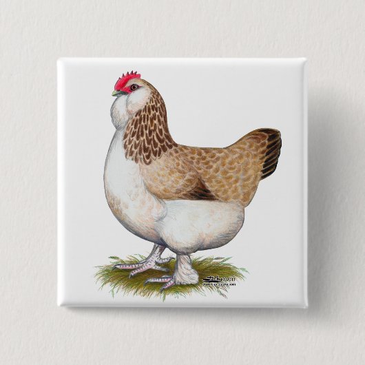 サーモンファヴェロレヘン 缶バッジ (正面)