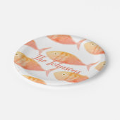 サーモンフィッシュグループ紙プレート ペーパープレート (アングル)