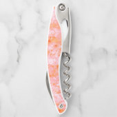 サーモンフェイクレザー、オフホワイト ソムリエナイフ (裏面)