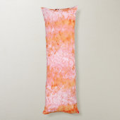 サーモンフェイクレザー、オフホワイト ボディピロー (裏面 (縦))