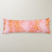 サーモンフェイクレザー、オフホワイト ボディピロー (正面)