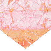 サーモンフェイクレザー、オフホワイト ミディアムテーブルランナー (コーナー)