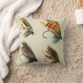 サーモンフライバイメアリーオルビスプリント装飾用クッション クッション (ブランケット)