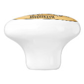 サーモンベーグル漫画イラストレーション セラミックノブ (側面)