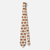 サーモンベーグル漫画イラストレーション ネクタイ (正面)