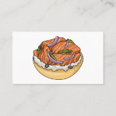 サーモンベーグル漫画イラストレーション 名刺 (裏面)