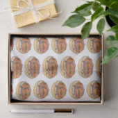 サーモンベーグル漫画イラストレーション 薄葉紙 (ギフト)