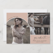 サーモンモダンサーモン研究科3写真卒業 案内状 (正面)