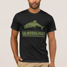 サーモンユーモアのある魚釣り Tシャツ