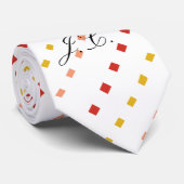 サーモンラズベリーレモモダンン ネクタイ (ロール)