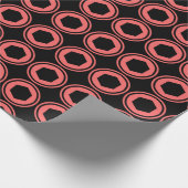 サーモンレトロ円 ラッピングペーパー (角)