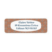 サーモン卵形チェーン ラベル (正面)