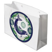 サーモン大抱き枕 ラージペーパーバッグ (裏面アングル)