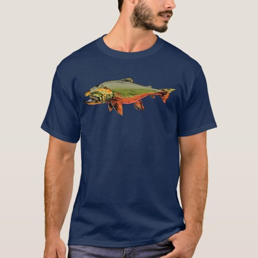 サーモン好き Tシャツ (正面)