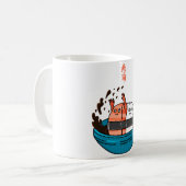 サーモン寿司で楽しもう  コーヒーマグカップ (正面左)