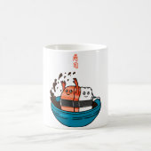 サーモン寿司で楽しもう  コーヒーマグカップ (中央)