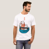 サーモン寿司で楽しもう Tシャツ (正面フル)