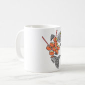 サーモン寿司 コーヒーマグカップ (正面左)