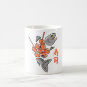 サーモン寿司 コーヒーマグカップ (中央)