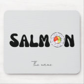 サーモン寿司 マウスパッド (正面)