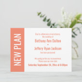 サーモン新プラン、延期結婚の更新カード 招待状 (スタンド正面)