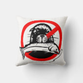 サーモン泥棒ボート枕 クッション (裏面)