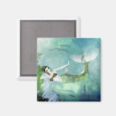 サーモン磁石で泳ぐ マグネット (正面/裏面)