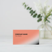 サーモン素晴らしホワイト・ブラック・シェードとレイ 名刺 (スタンド正面)