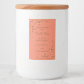 サーモン製品ラベルの金ゴールド華美コーナー縁ど フードラベル (正面)