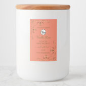 サーモン製品ラベルの金ゴールド華美コーナー(ロゴ付き) フードラベル (正面)