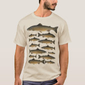 サーモン釣り Tシャツ (正面)