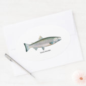 サーモン銀(海相) ラウンドシール (封筒)