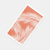 サーモン離れの背景に白いヤシ (コーナー)