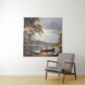 サーモン魚釣りオンザカプディアックアルバートビエルシュタット タペストリー (インサイチュ)