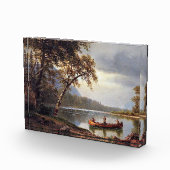 サーモン魚釣りオンザカプディアックアルバートビエルシュタット フォトブロック (右)