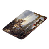 サーモン魚釣りオンザカプディアックアルバートビエルシュタット マグネット (左側)