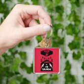 サーモン魚釣りカナダ キーホルダー (手)