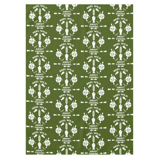 サーモン魚釣りカナダ テーブルクロス (正面)