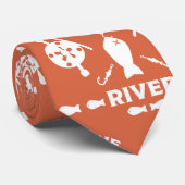 サーモン魚釣りカナダ ネクタイ (ロール)